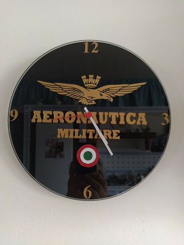 Orologio vetro con - con, stemma